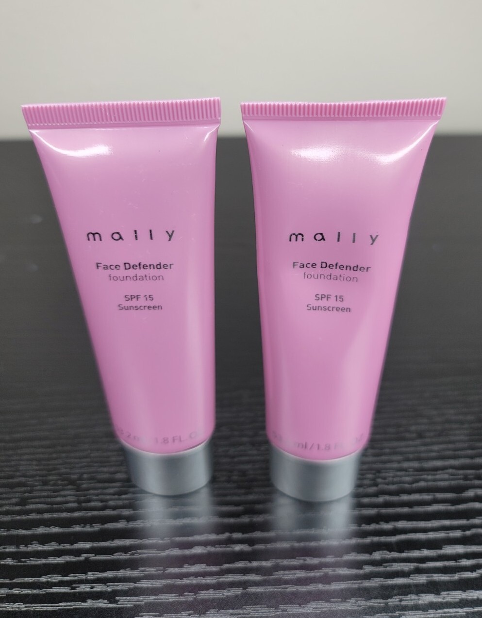 Lot Of 2 Mally Face Defender BB Cream Foundation in DEEP W/ SPF 15 1.8 fl oz