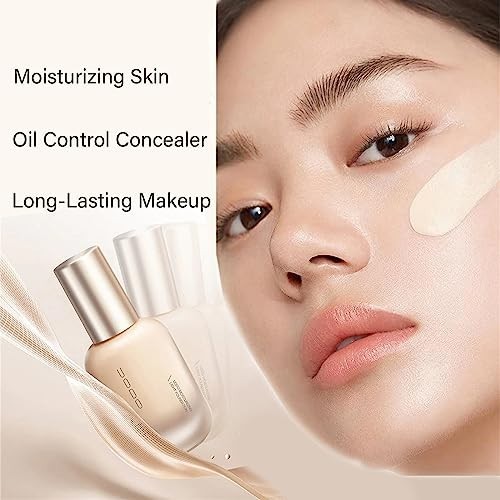 Full Coverage Matte Liquid Foundation for All Skin Types – Long-lasting, Hydrati