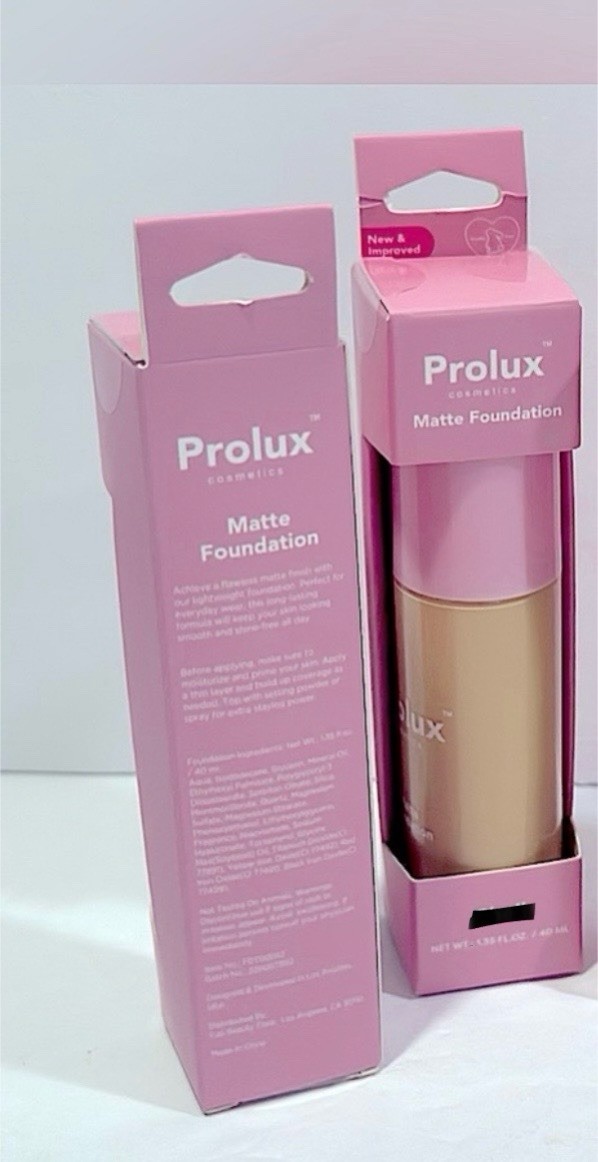 New Prolux Matte Foundation • Vegan & Cruelty Free Set of 2 – 1.35 FL oz.