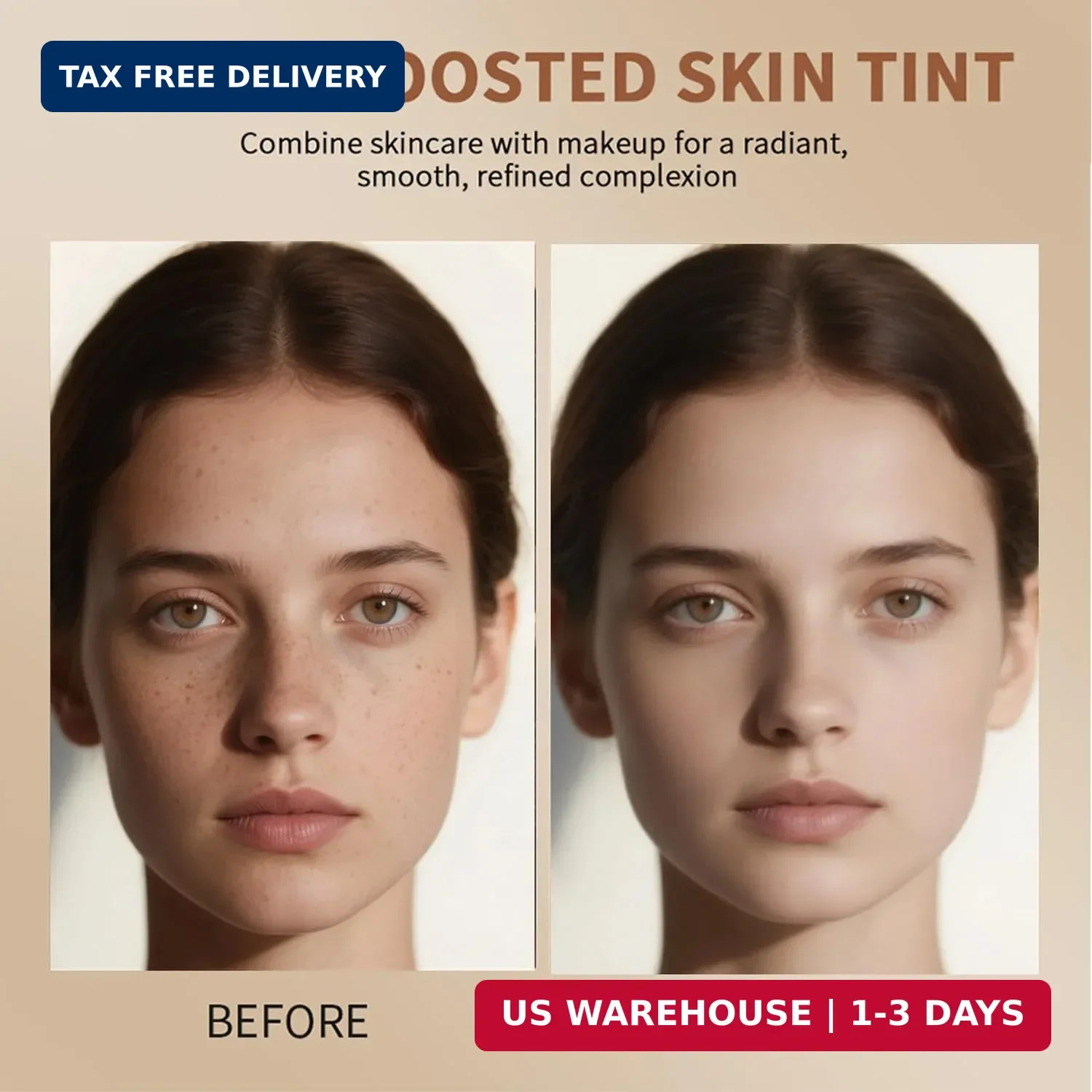 Foundation Stick – Skin Tint & Contour Stick, Serum-Boosted Beauty Balm, Buildab
