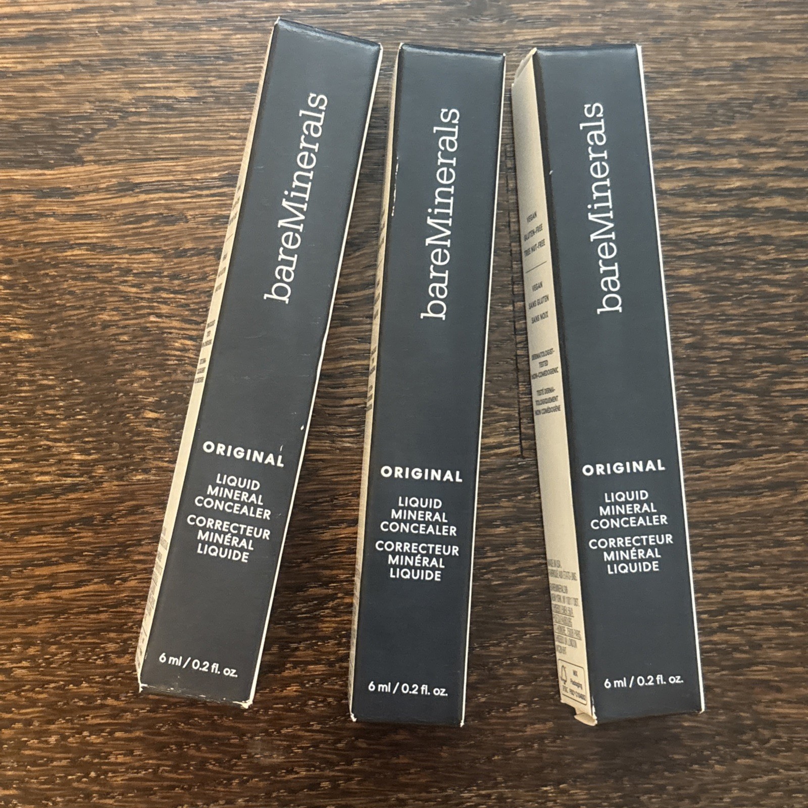 *LOT Of 3* bareMinerals Original Liquid Concealer Light/Medium 2.5N 0.2 oz NIB