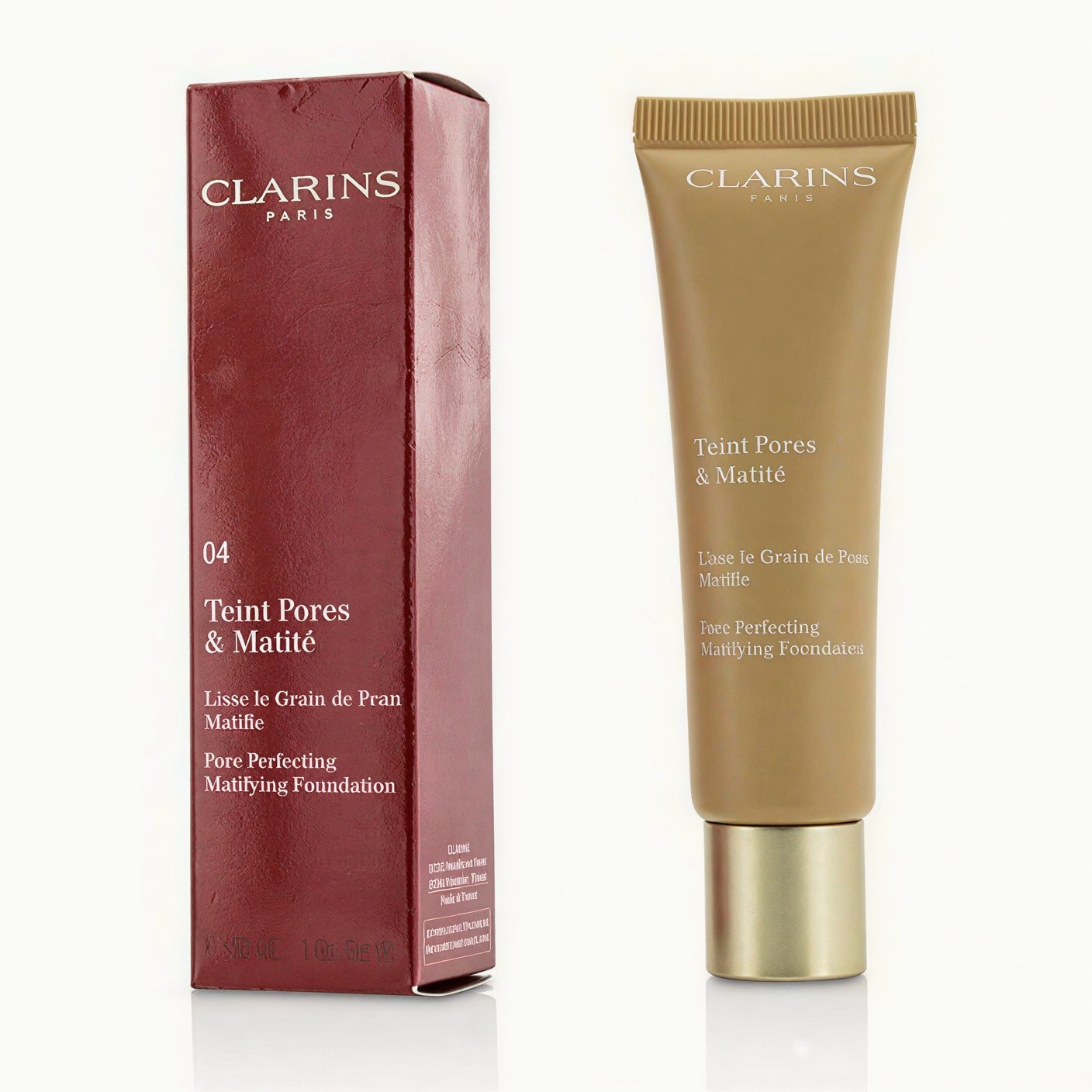 Clarins Teint Pores & Matité 04-nude Amber 30 Ml