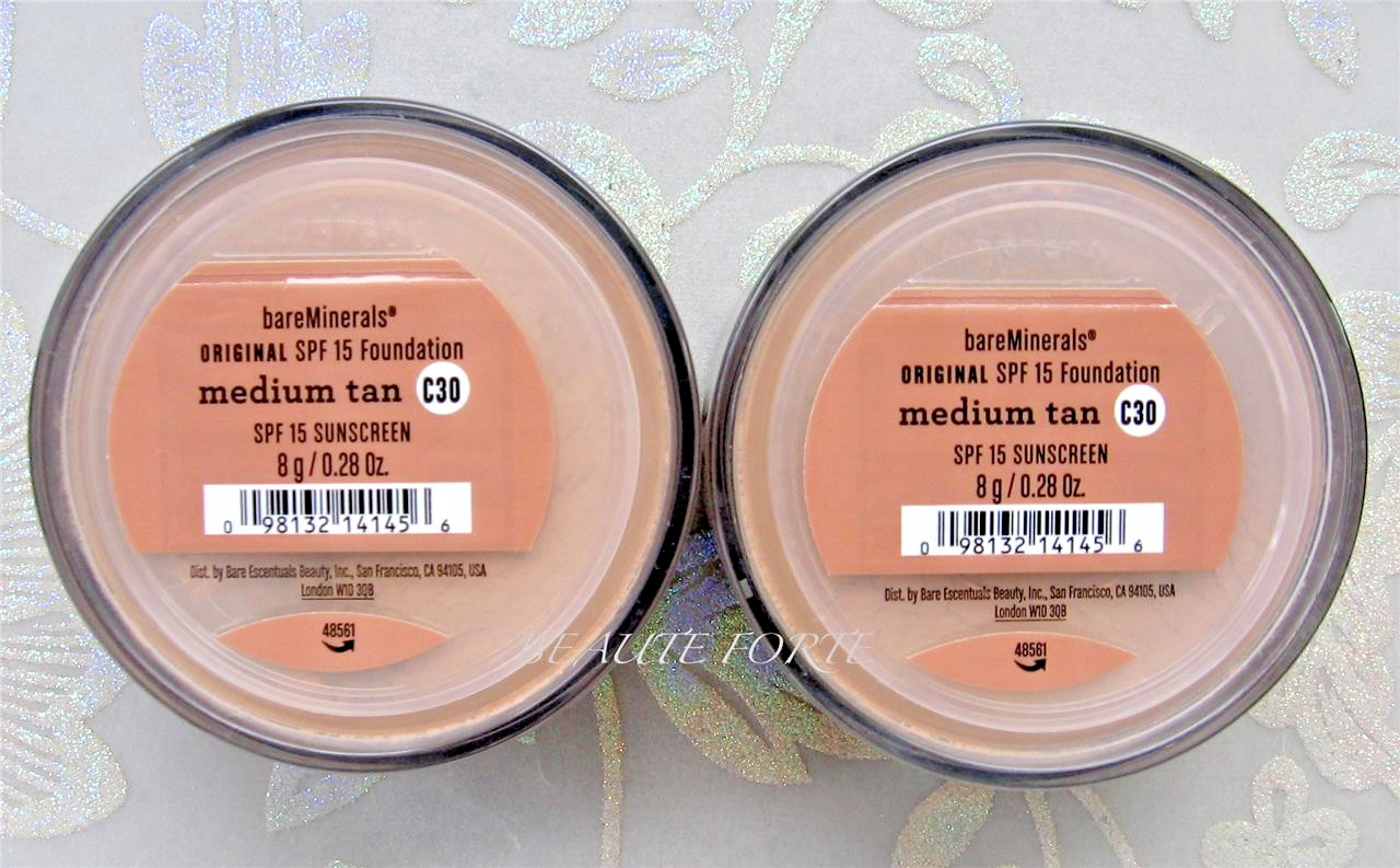 *2-PACK* bareMinerals Original SPF 15 Foundation MEDIUM TAN XL 8g ~ NEW/SEALED