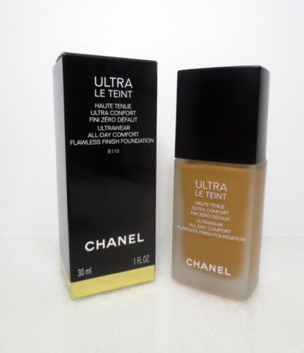 CHANEL ULTRA LE TEINT ALL DAY COMFORT FLAWLESS FINISH FOUNDATION B110 1 OZ BOXED