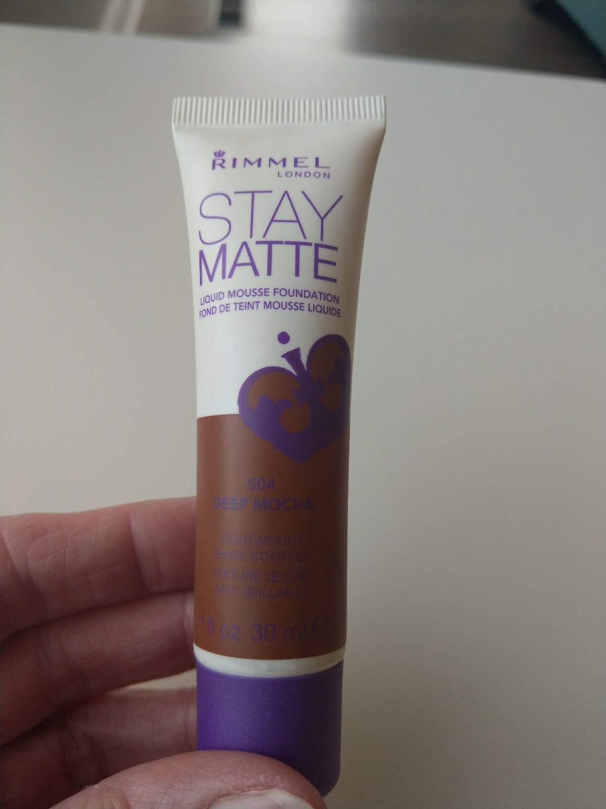 Rimmel London Stay Matte Liquid Mousse Foundation, 504 Deep Mocha New