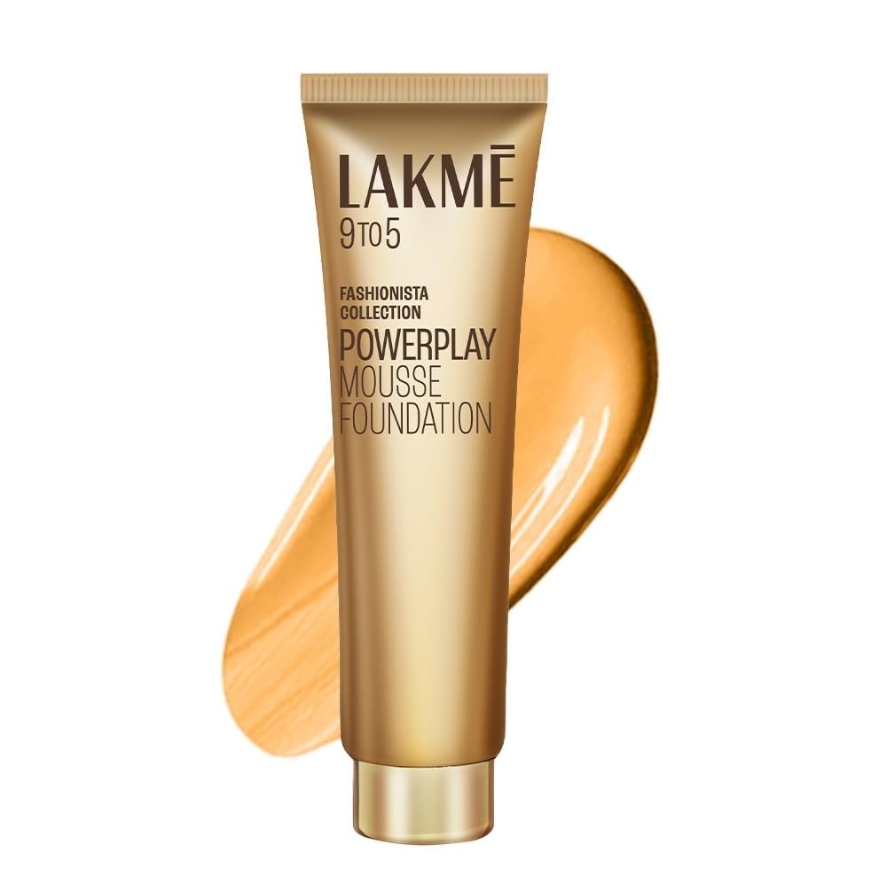 LAKME 9 TO 5 WEIGHTLESS MOUSSE FOUNDATION BEIGE VANILLA WITH FREE SHIPPING-25 GM
