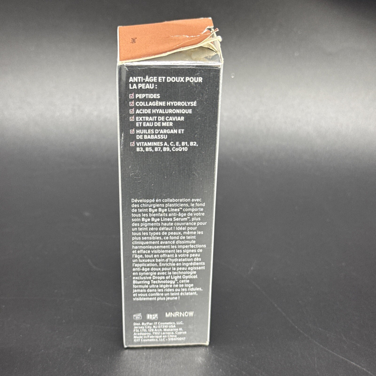 IT Cosmetics Bye Bye Lines Foundation Anti-Aging Skin Smoothing – Deep – 1 oz