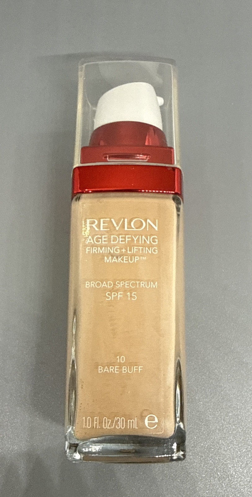 Revlon Age Defying Liquid Foundation 10 Bare Buff, 1 fl oz. each NEW Sealed