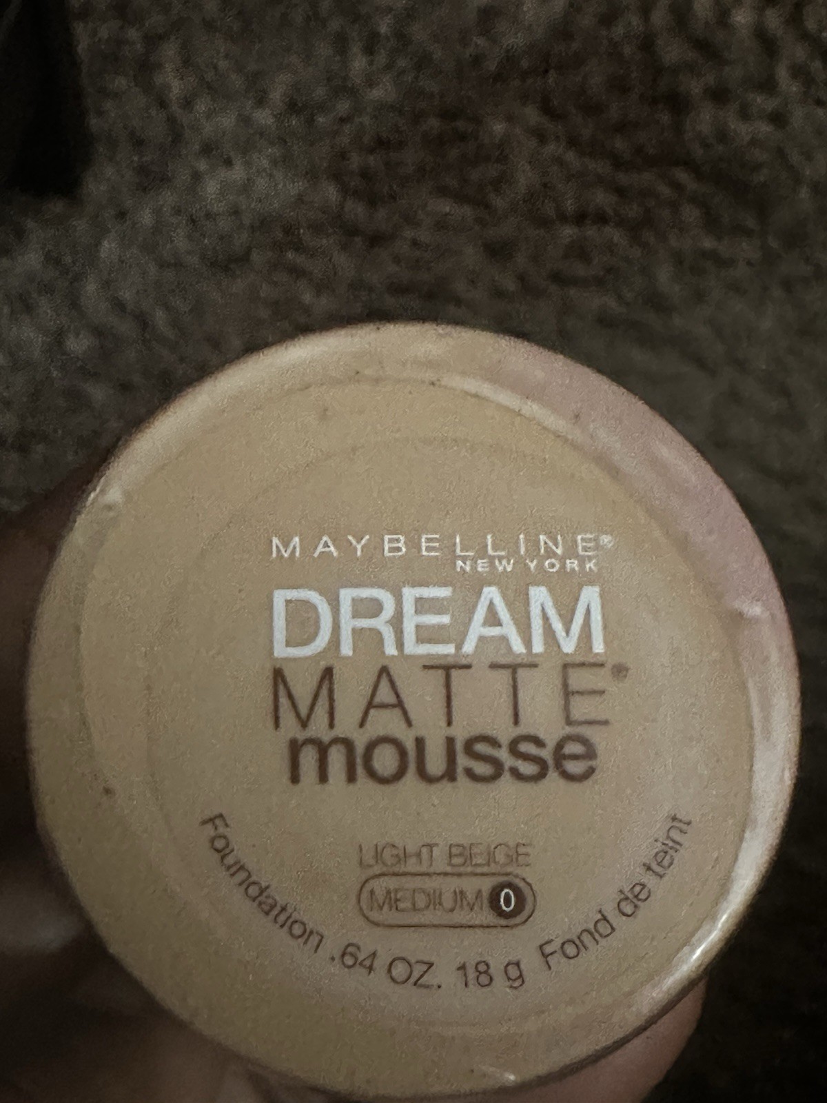 Maybelline Dream Matte Mousse Light Beige Medium 0 Foundation .64oz