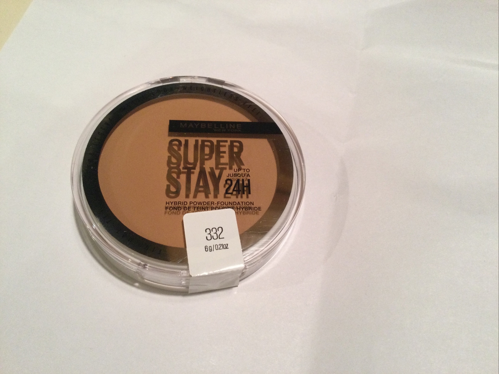 Maybelline Super Stay up to 24HR Hybrid Powder-Foundation, Medium-To-Full #332