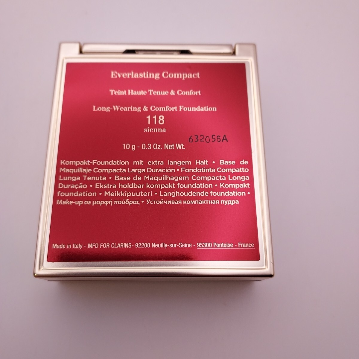 Clarins Everlasting Compact Foundation .3oz 118 SIENNA