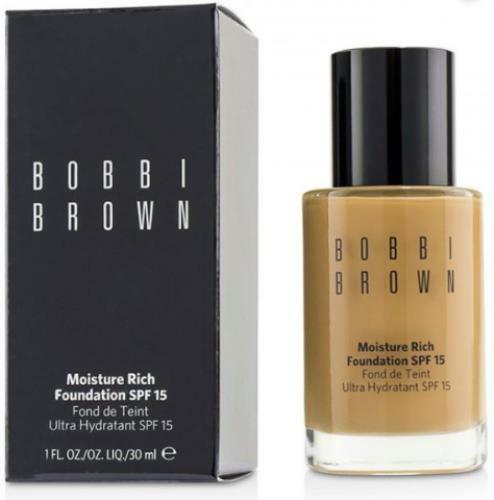 Bobbi Brown Moisture Rich Foundation SPF 15 (Select Color) 1 oz Full Size NIB