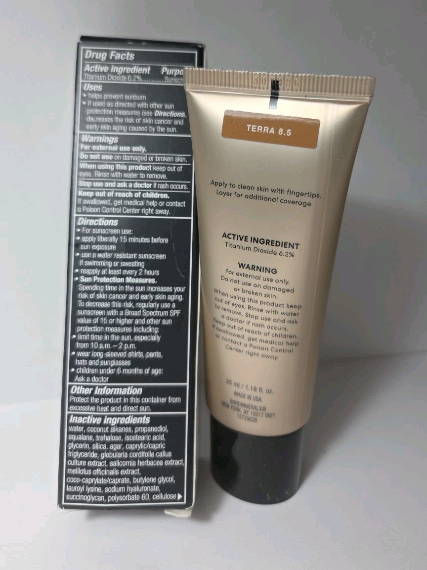 bareMinerals Complexion Rescue TERRA 8.5 Tinted Moisturizer SPF 30 ~ 0.5 fl oz