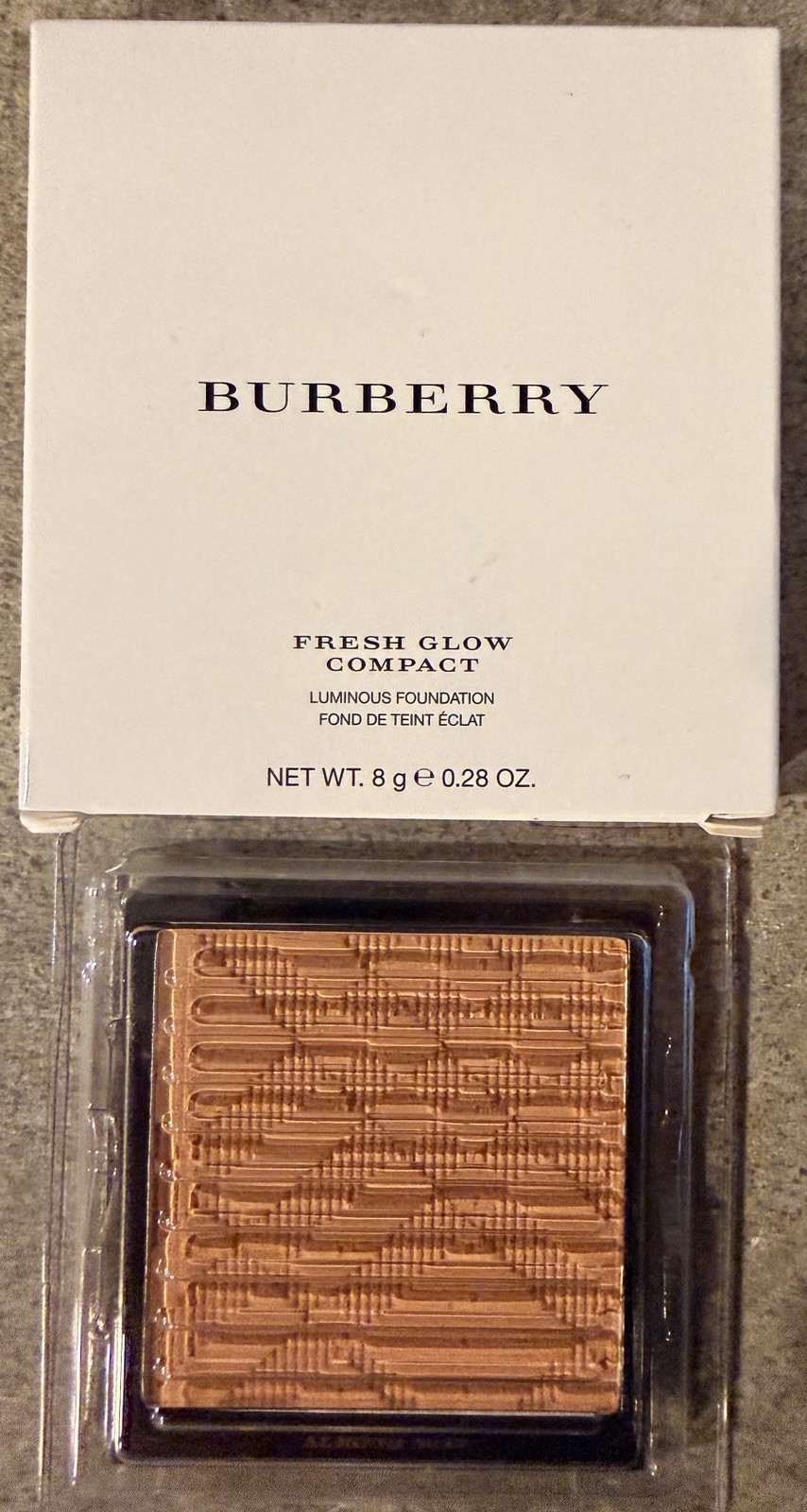Burberry Fresh Glow Compact Luminous Foundation #43 ALMOND Tester 0.28 OZ