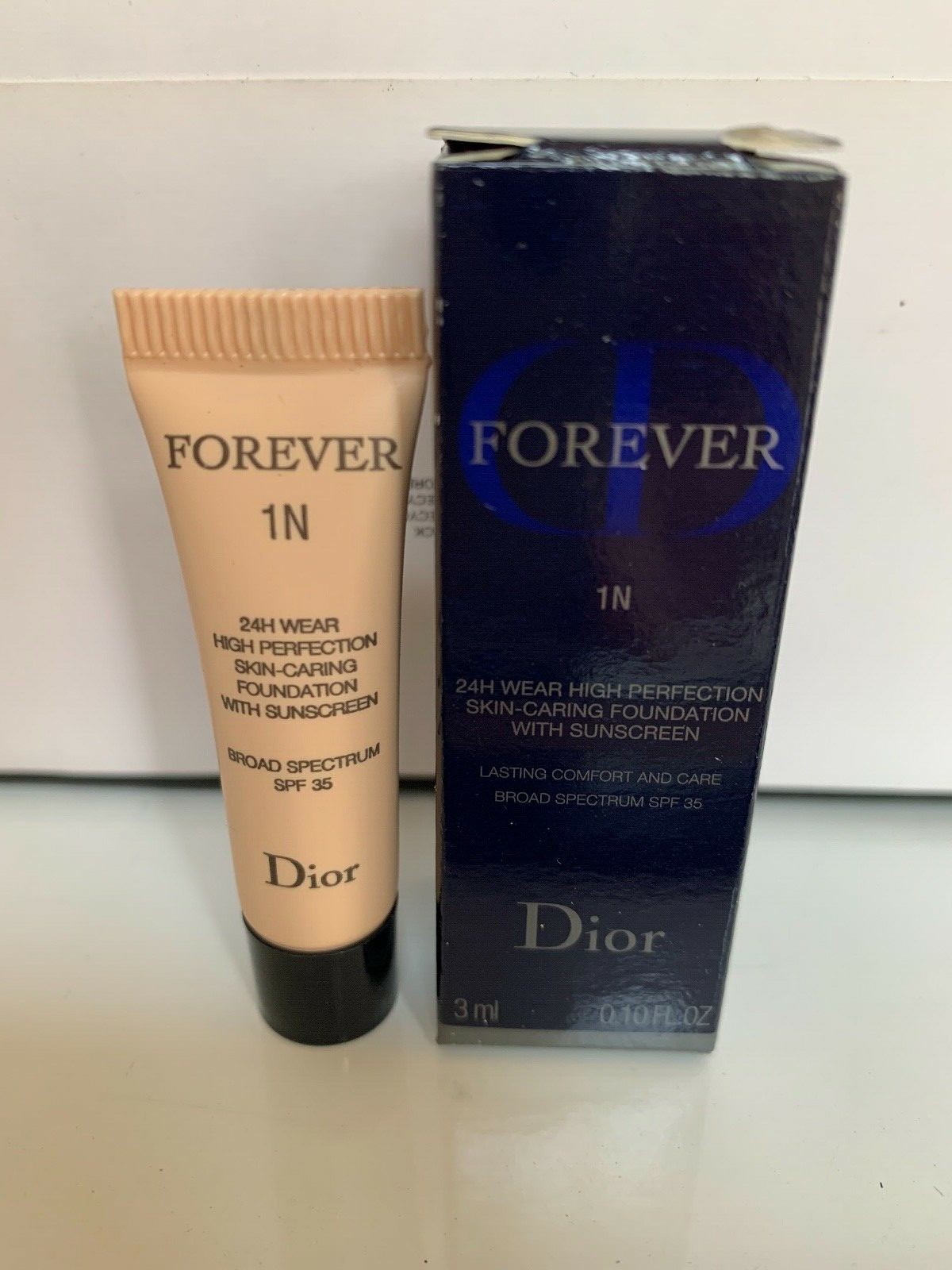 Dior 1N Neutral 010 Forever 24H Wear Perfection Foundation SPF35 SampleAUTHENTIC