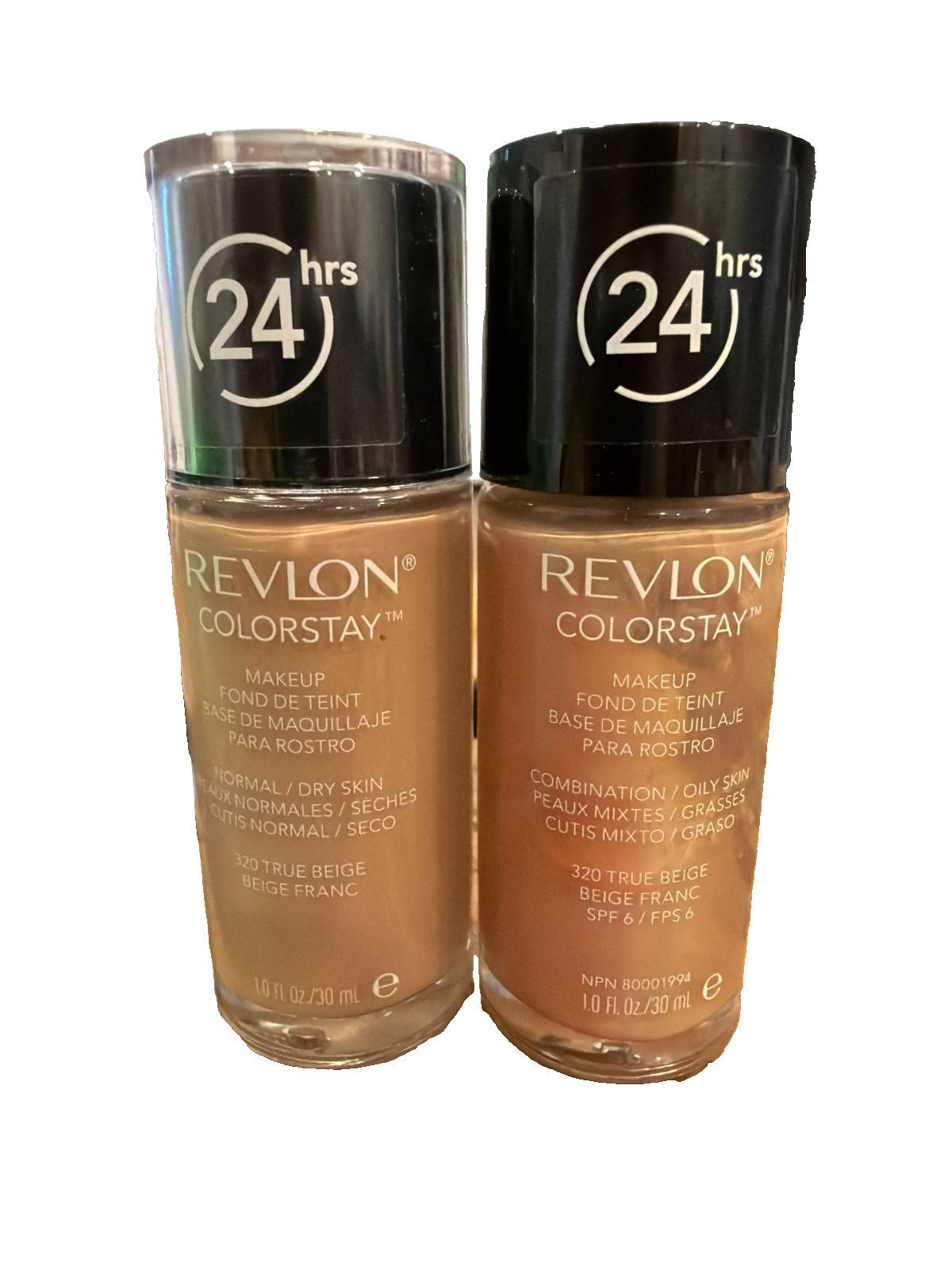 (2) Revlon ColorStay Makeup 320 True Beige Combo/Oily & Normal/Dry 30 ml / 1 oz