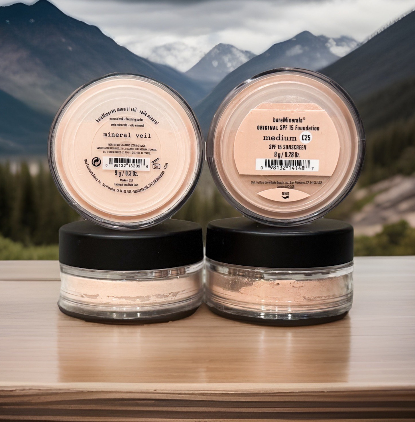 2 PACK – bareMinerals Matte Foundation Medium C25 +Mineral Veil Powder (2-Pack)