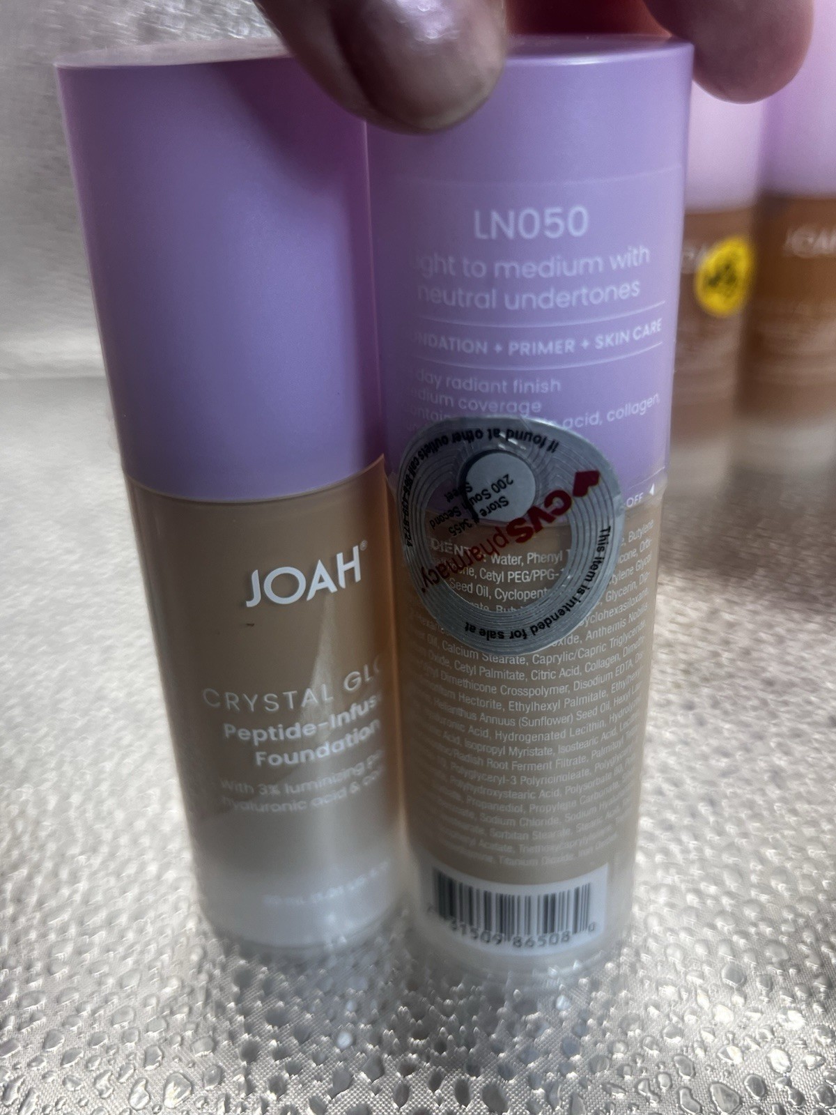 JOAH Crystal Glow Peptide-Infused Foundation, 2-in-1 Multitasking Korean Makeup