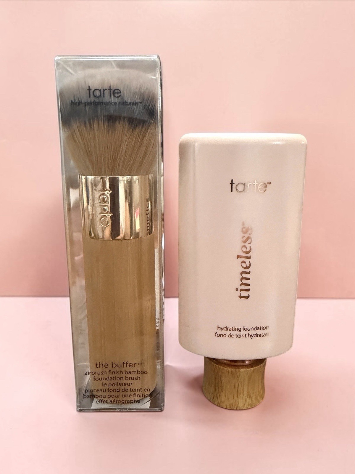 Tarte Timeless Hydrating Foundation Serum 29N Light-Med Neutral & Buffer Brush