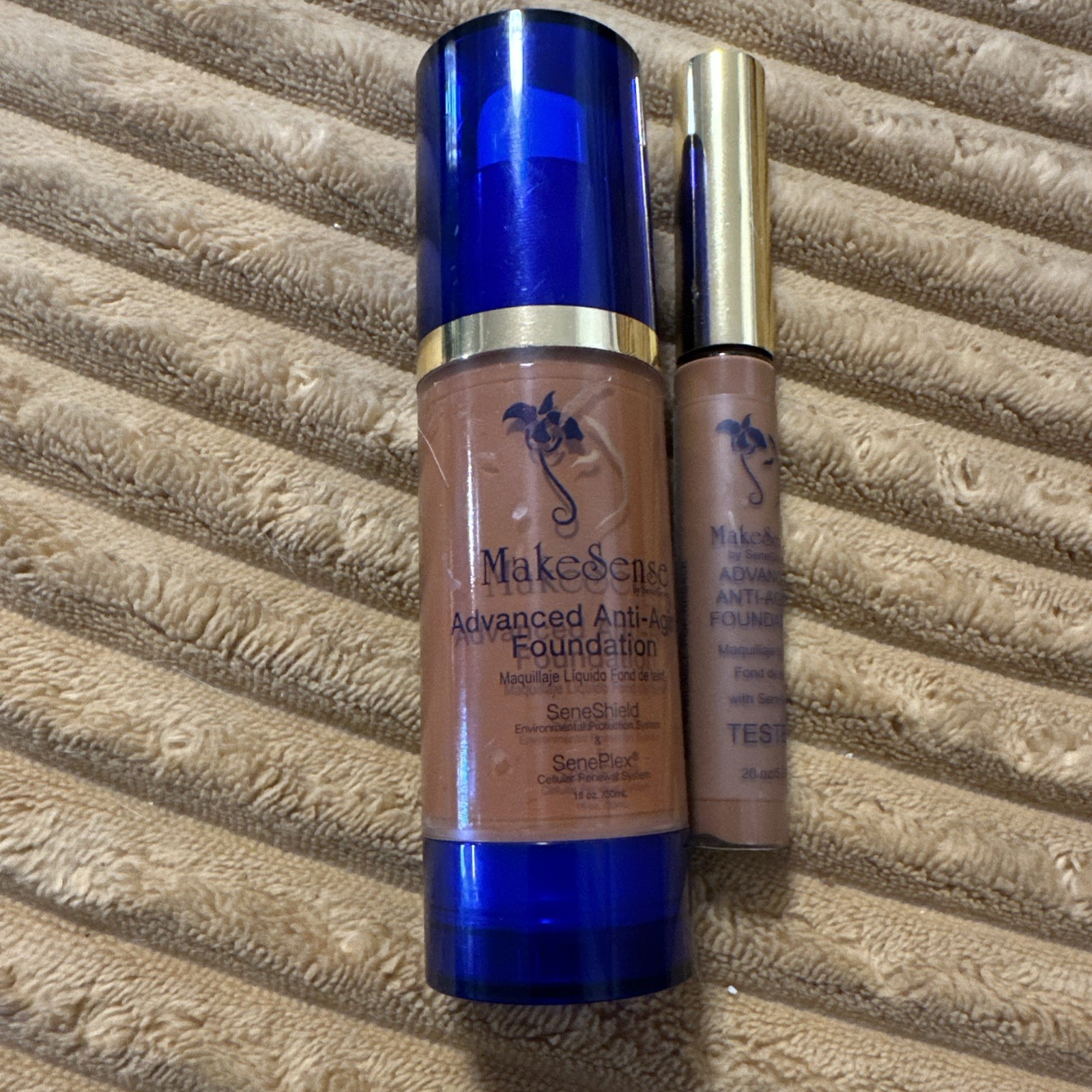 SeneGence COFFEE Advanced Anti-Aging MakeSense Foundation 1oz + Tester Tube NEW