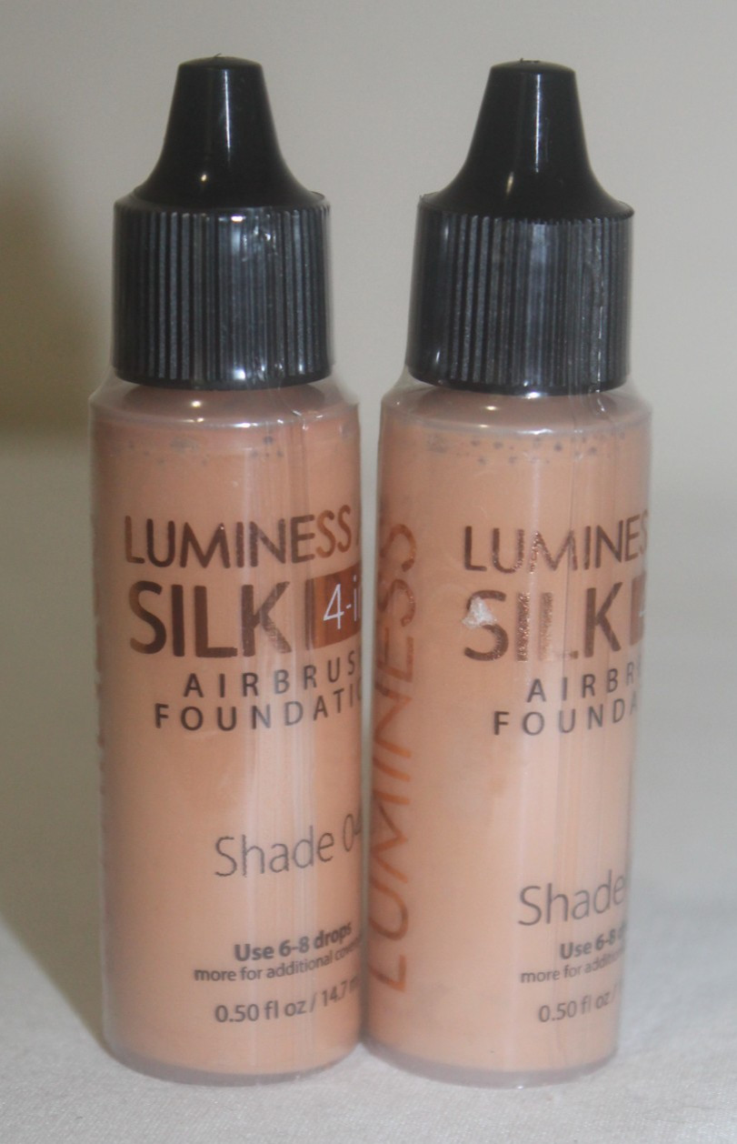 2 X Luminess Air Silk 4-in-1 Airbrush Foundation Shade 040 New Sealed 0.5 oz Ea