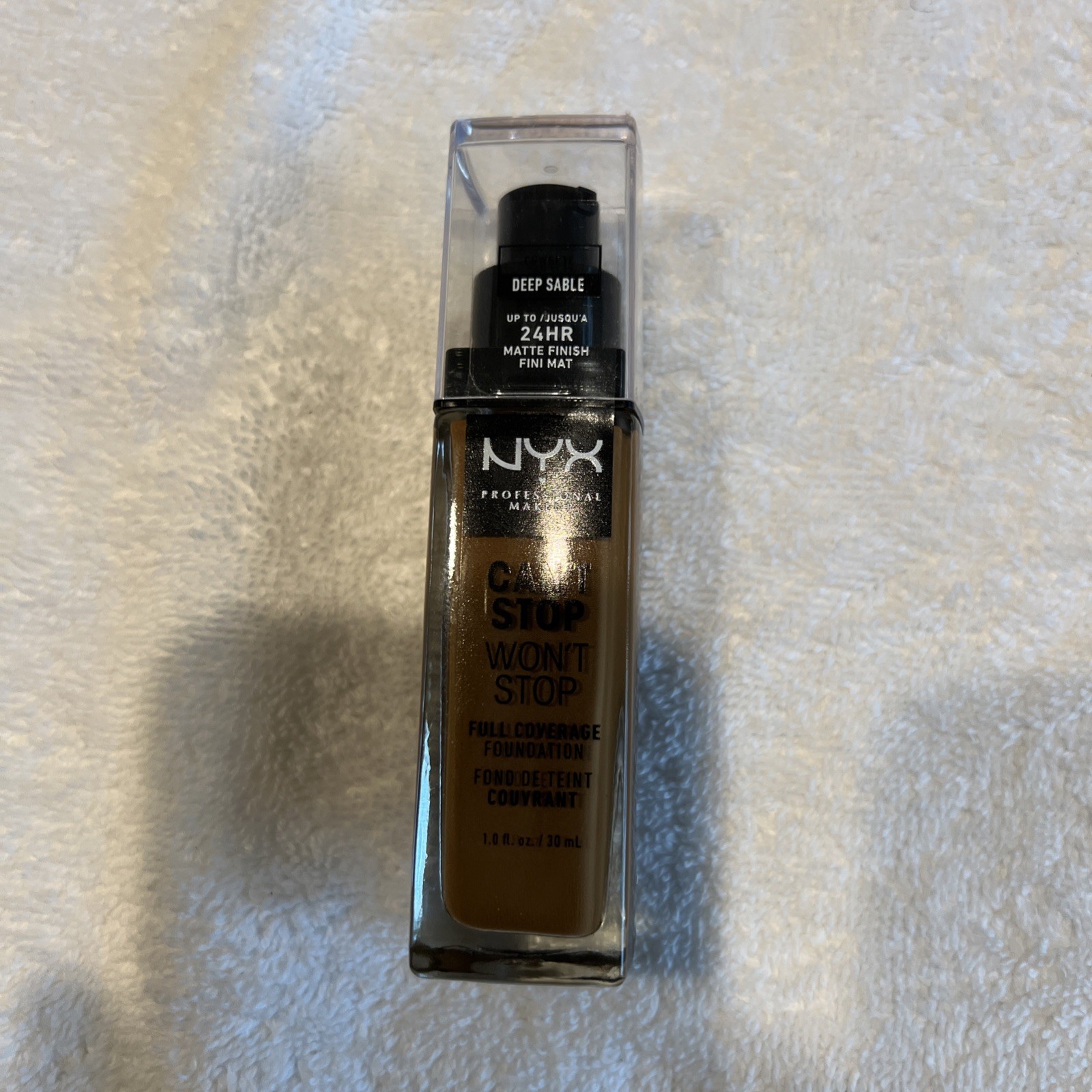 NYX Professional Can’t Stop Won’t Stop F/Coverage Foundation DEEP SABLE CSWSF18.