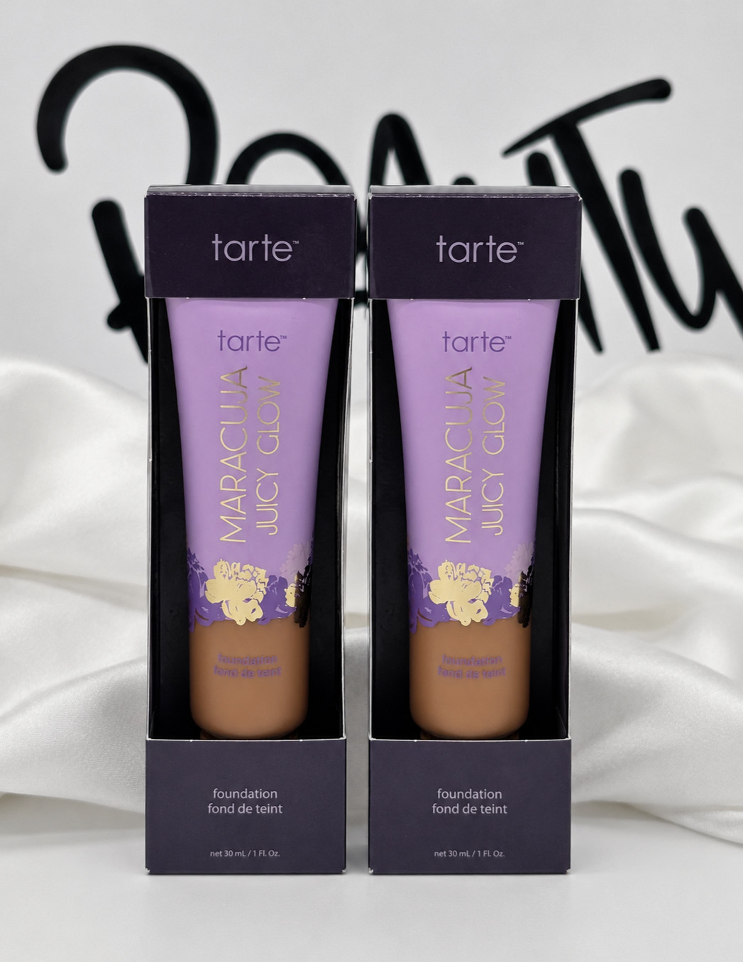 Tarte Maracuja Juicy Glow Foundation – 46S Tan Deep Sand – Pack of 2