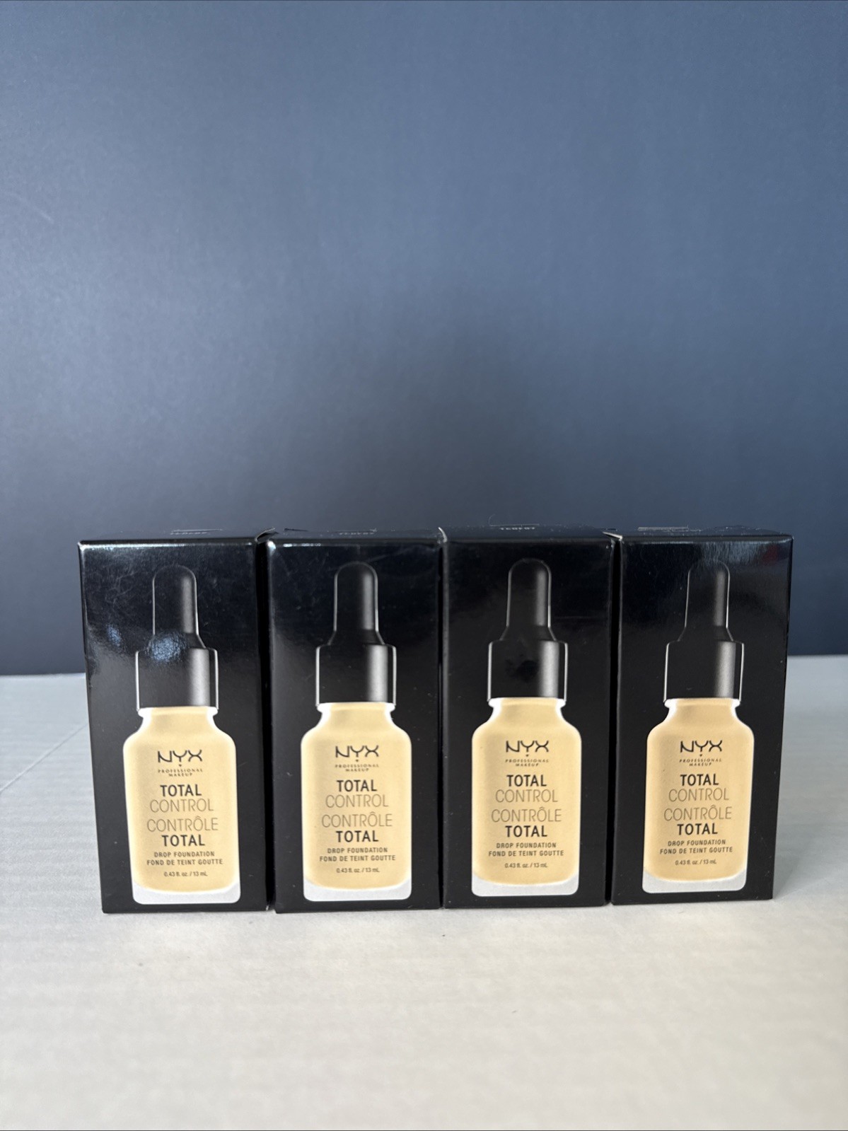 NYX Professional Makeup Total Control Drop Foundation Lot Of 4 NIB Sealed TCDF07