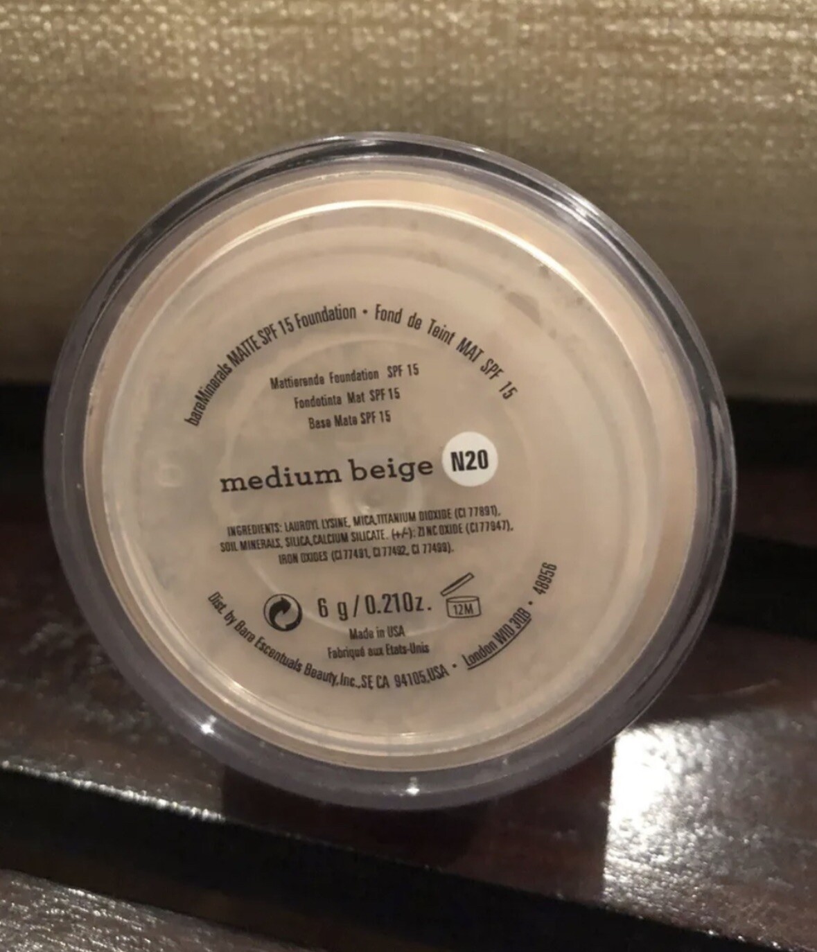 BareMinerals MATTE Foundation MEDIUM BEIGE N20 ~6g~