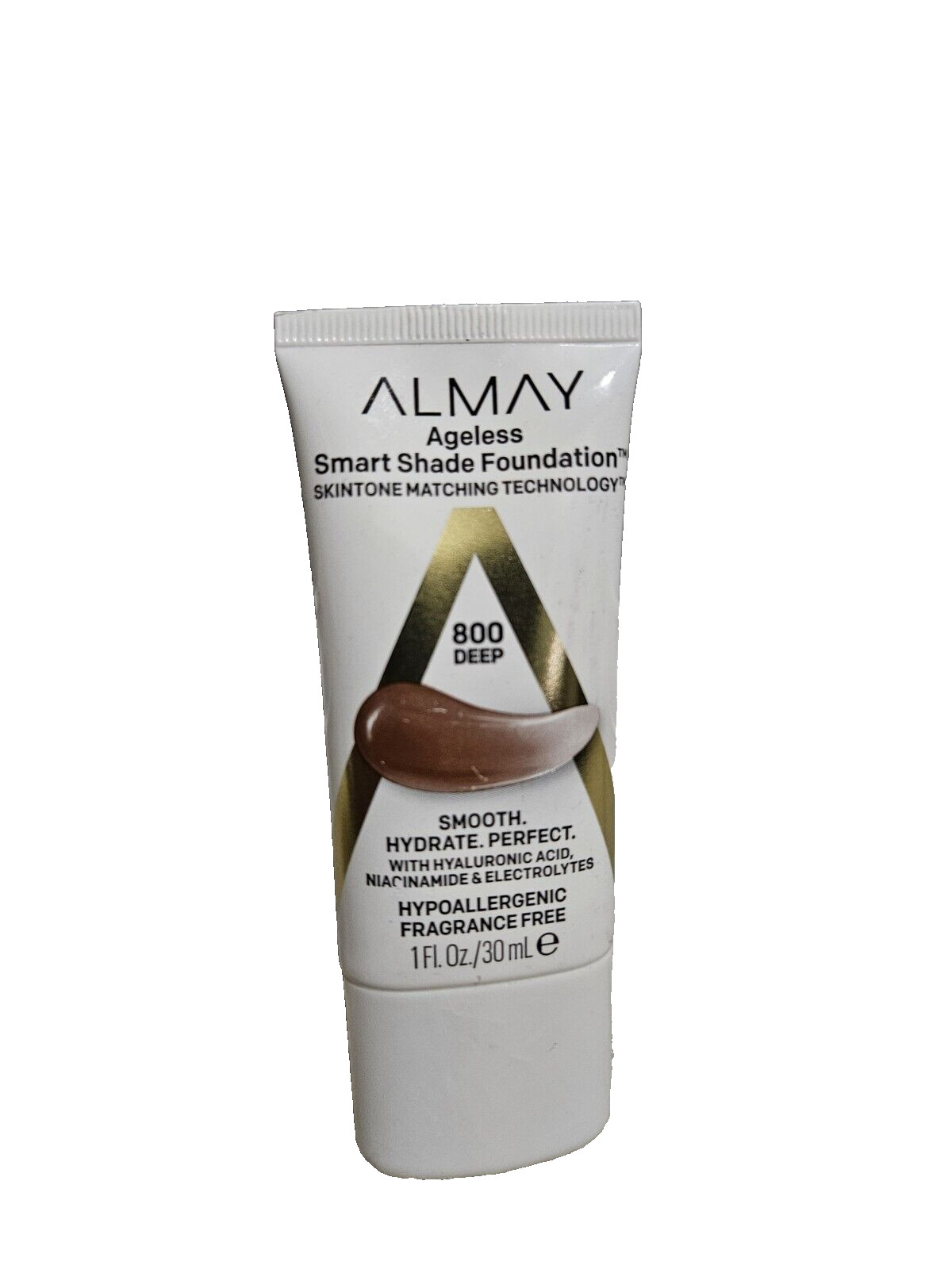 Almay Ageless Smart Shade Foundation – 800 Deep – Hypoallergenic Fragrance Free
