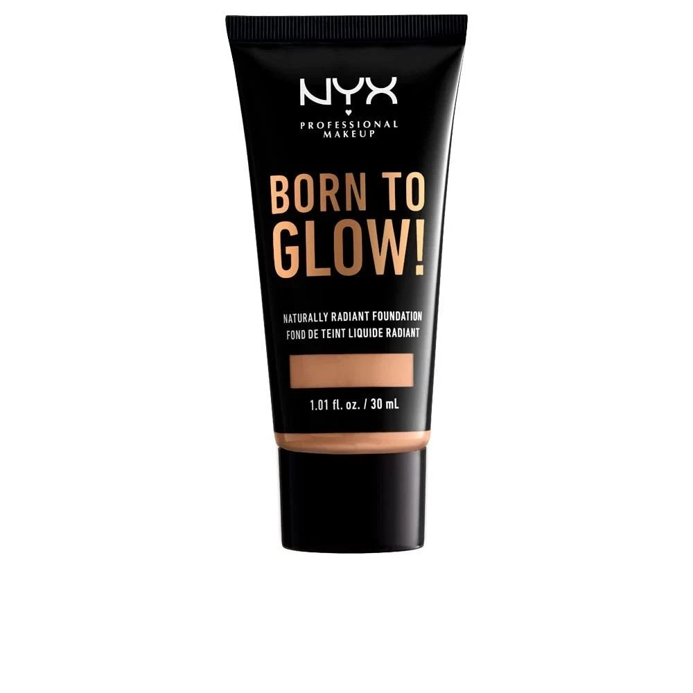 NYX 5-PACK Makeup Born To Glow Naturally Radiant Foundation, Medium Olive