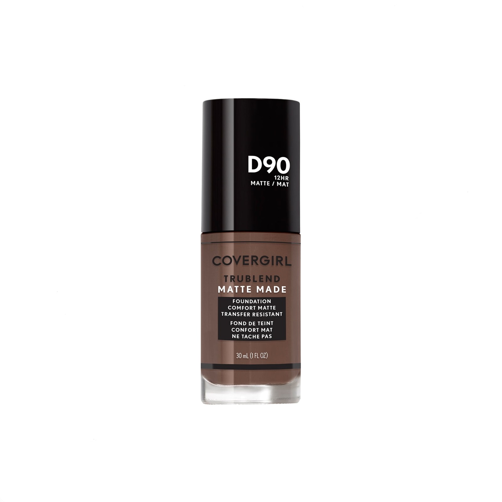 COVERGIRL TruBlend Matte Made Liquid Foundation, D90 Espresso
