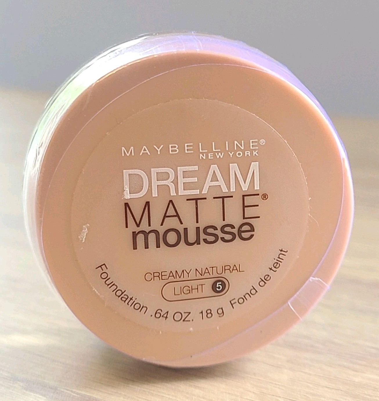 MAYBELLINE Dream Matte Mousse Foundation Creamy Natural Light 5 New Sealed