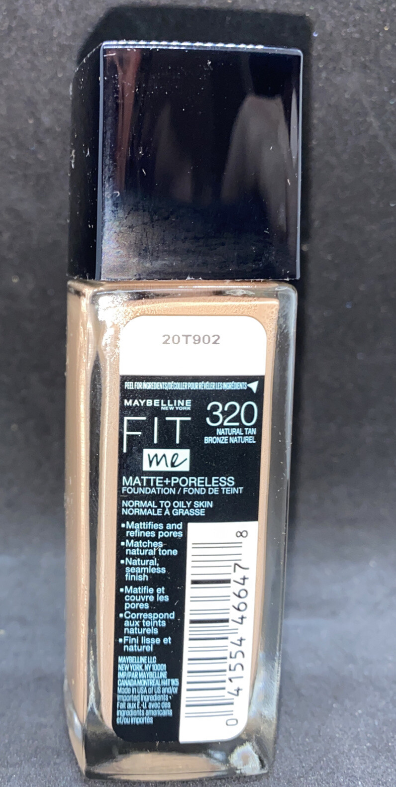 Maybelline Fit Me Matte+ Poreless Foundation 320- Natural Tan, 1 fl. oz.