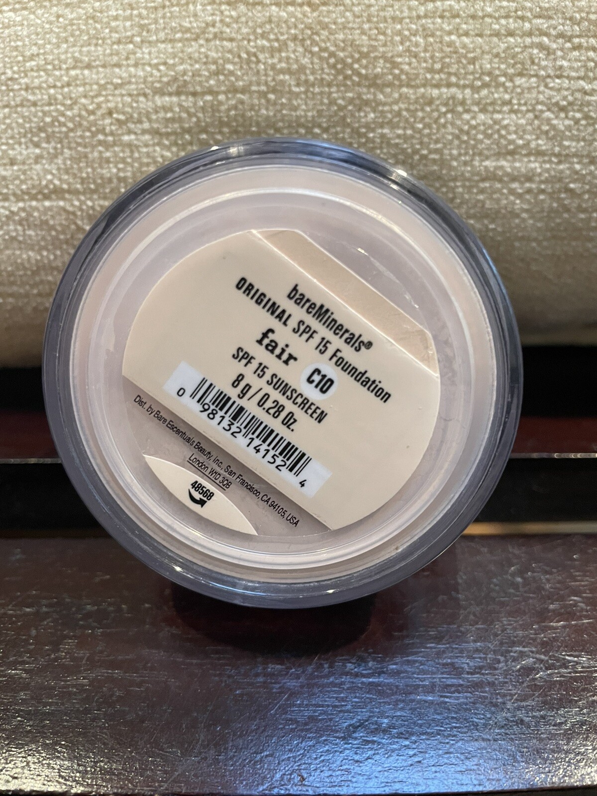 bare Minerals SPF15 Foundation * FAIR C10 * Full Size 8g ~ NEW ~