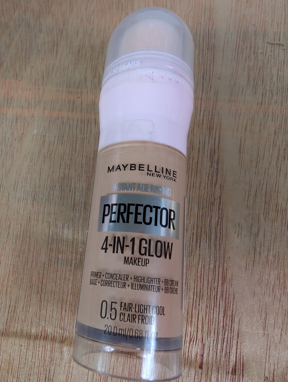 Maybelline Instant Age Rewind Perfector 4-In-1 Glow Makeup 0.5 Fair Light Cool