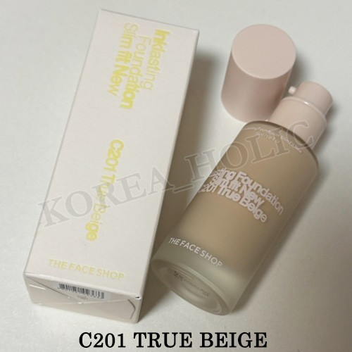THE FACE SHOP Ink Lasting Foundation Slim Fit New 35ml #C201 True Beige NEW