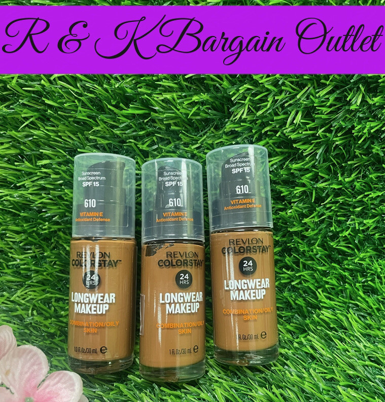 Revlon ColorStay 24hr Combination Oily Skin Foundation 610 Espresso 1oz Ea 3pcs