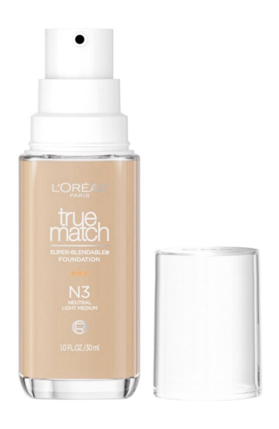 L’Oréal Paris True Match Liquid Foundation N3 Neutral Natural Buildable 1 oz
