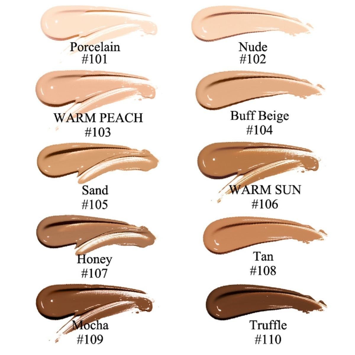 1 Fl Oz PHOERA Foundation – Lightweight Waterproof Makeup with Full Coverage
