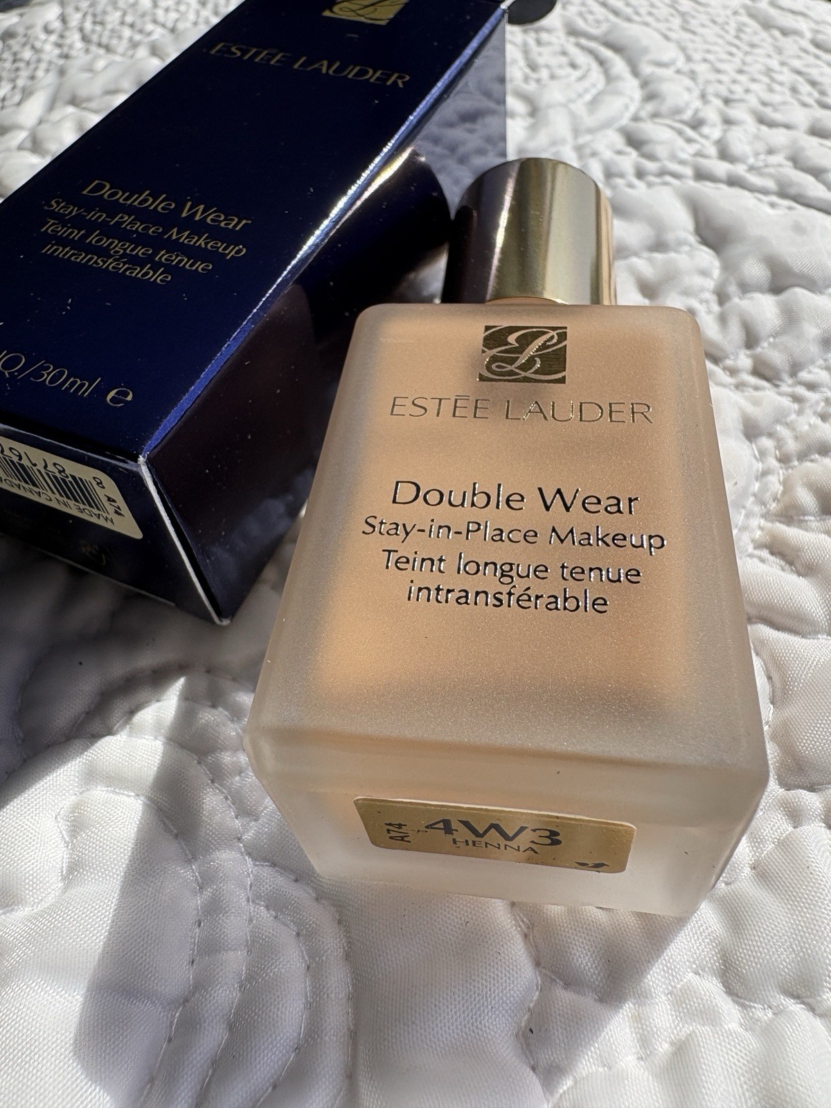 Estee Lauder Double Wear HENNA 4W3 Makeup Foundation-30ml- Original formula