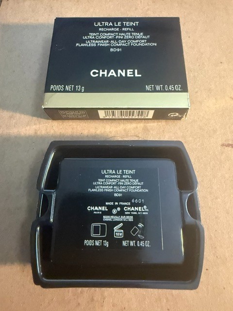 Chanel Ultra Le Teint Compact Foundation Refill BD91 0.45 OZ NIB Free Shipping