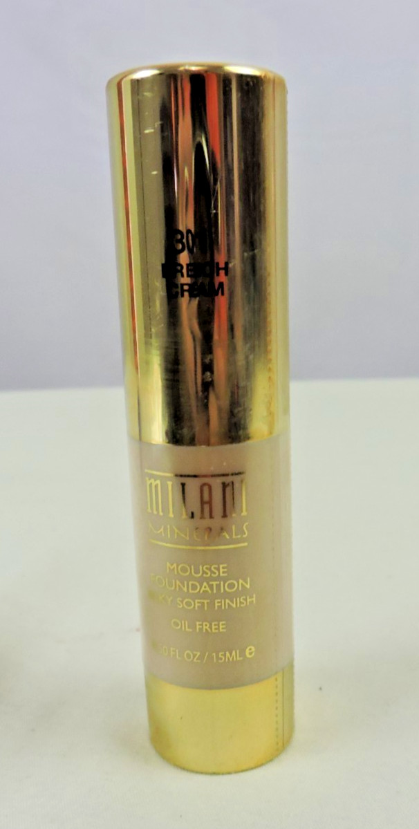 NEW Milani Minerals Mousse Foundation Oil Free Silky Soft French Cream #301