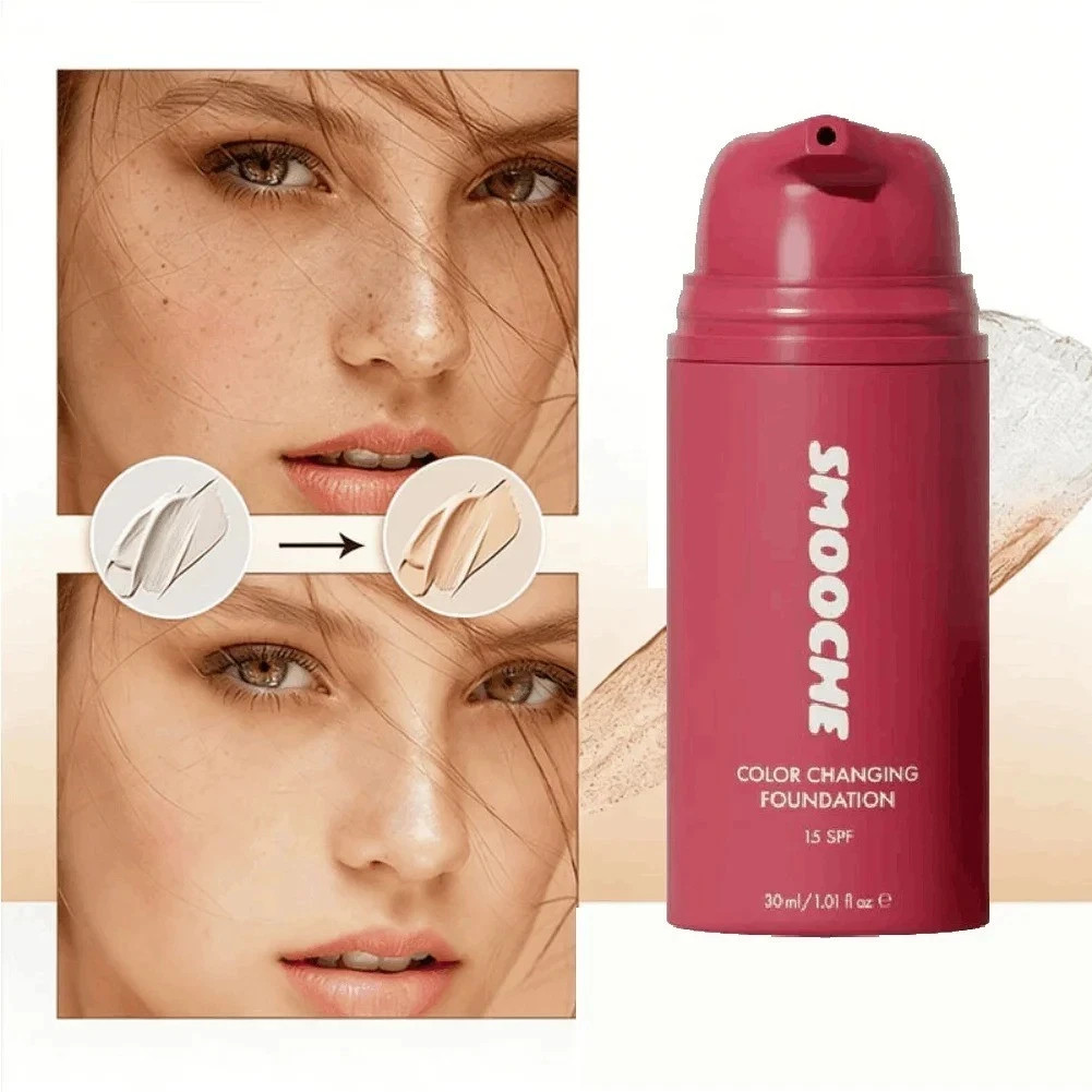 Smooche Korean Color Changing Foundation for All Skin Types Flawless Coverage