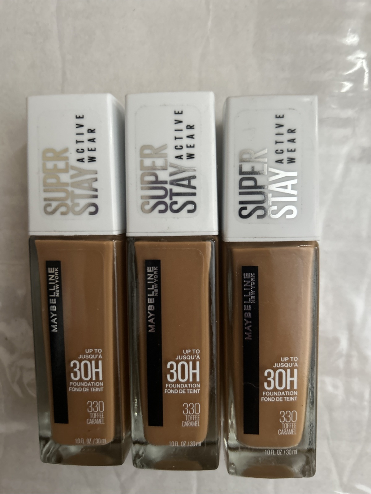 Maybelline Super Stay 30hr Active Wear Foundation 330 Toffee 1oz Ea • 3X