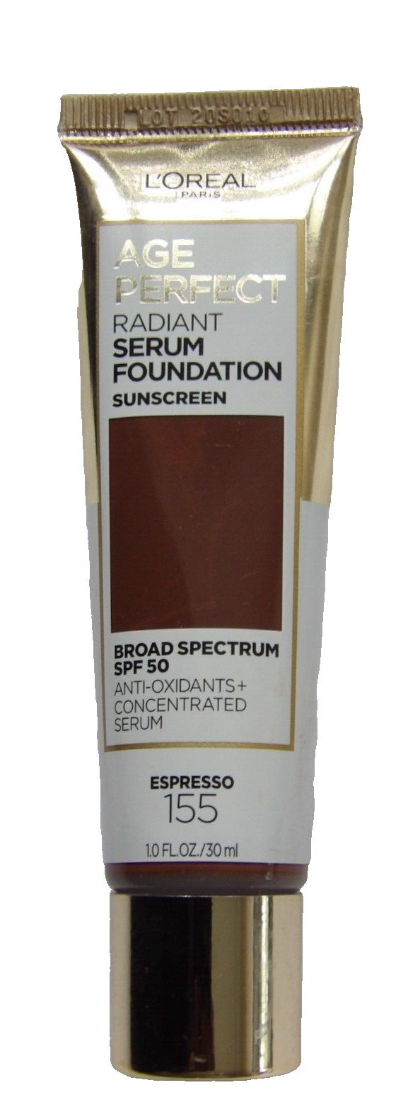 L’OREAL Age Perfect Radiant Serum Foundation #155 Espresso SPF 50 – 1 fl oz