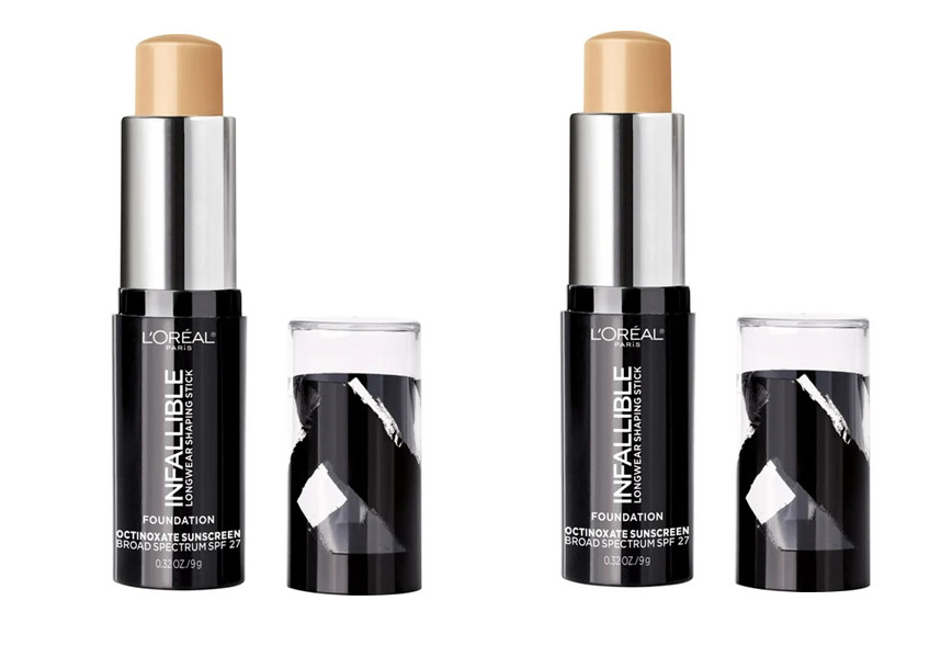2 x L’Oreal INFALLIBLE Longwear STICK Foundation ~ 404 SHELL BEIGE ~ Lot of 2