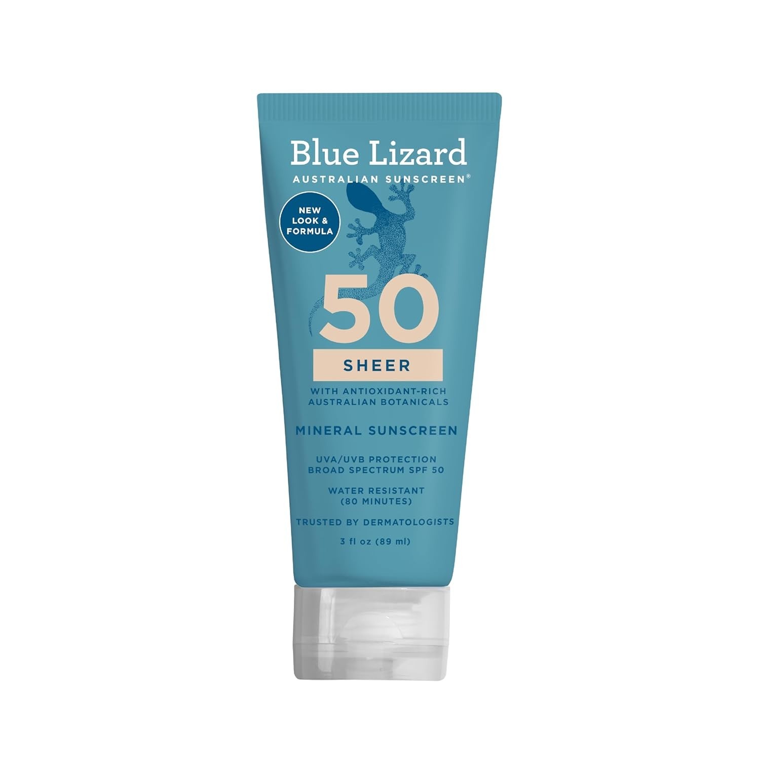 Blue Lizard Sheer Mineral SPF 50 Sunscreen Lotion, Zinc Oxide, 100% Mineral…