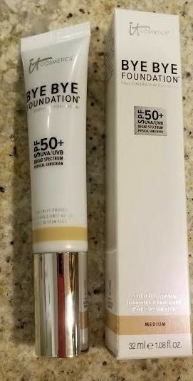 It Cosmetics Bye Bye Foundation Full Coverage Moisturizer 1.0 Oz Medium NIB