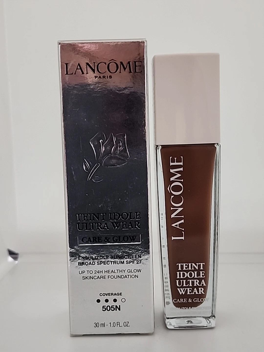 Lancome Teint Idole Ultra Wear Care & Glow Foundation 505N ~ SPF 27 ~ NEW IN BOX